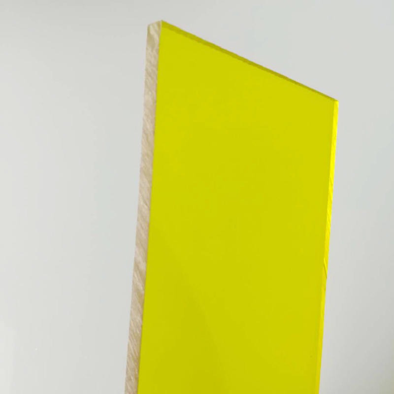 广州历创 耐力板厂家 黄色20mm有机玻璃板 餐厅顶棚 盾牌材料 质保十年 可定制尺寸