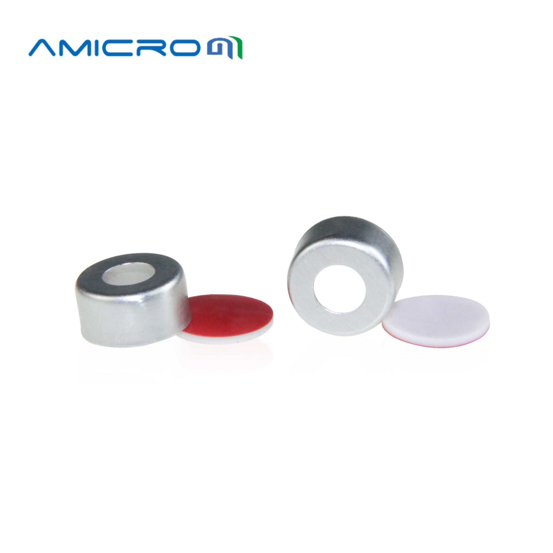 Amicrom 2ML钳口样品瓶盖垫色谱瓶铝盖 11mm 2ml棕色 带刻度100只B-2ML-11-V1004分析仪器图片