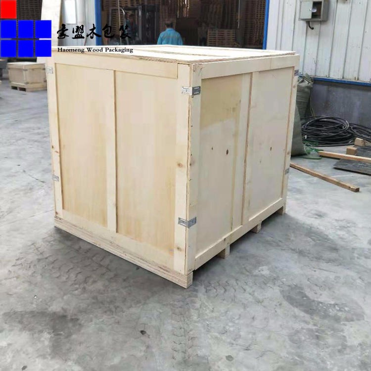 黄岛保税区包装箱生产厂家 厂家直销订做大型设备外包装叉车使用方便