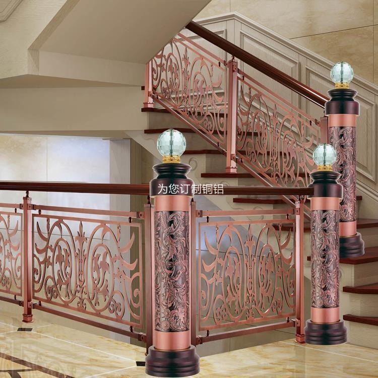 建德铜雕花楼梯护栏构造与制作工艺棒棒哒图片