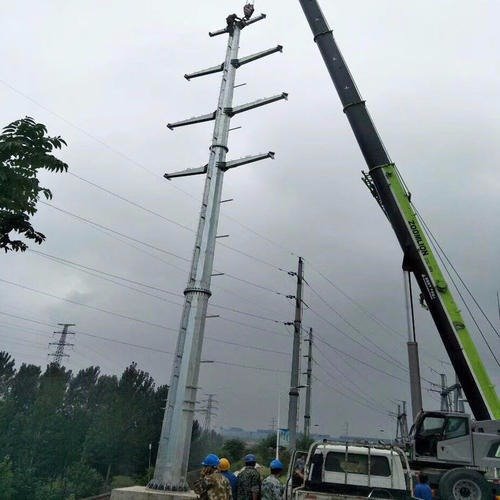 东川区 10kv电力钢管塔 35kv电力钢管杆
