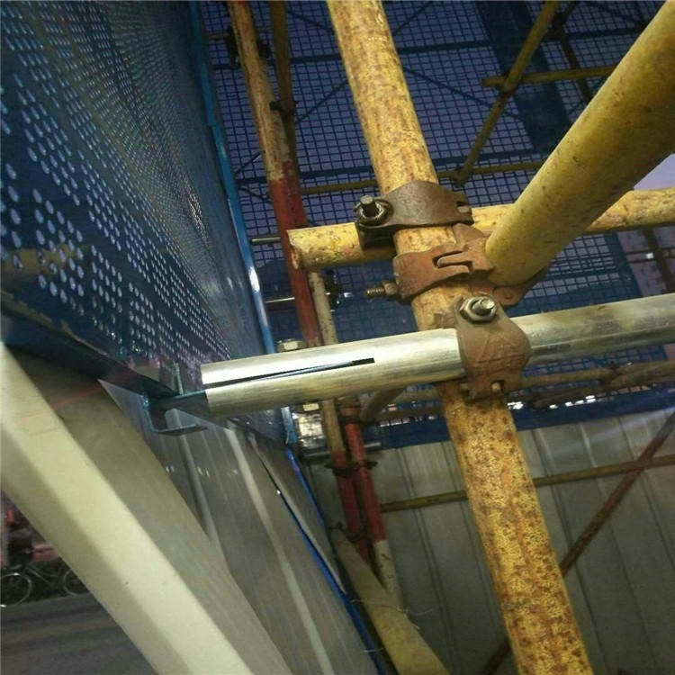 迅鹰爬架紧固件连接  爬架网片冲孔板尺寸 榆林市镀锌爬架板