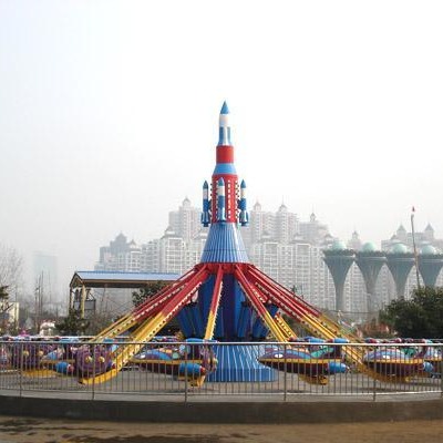 大型户外公园儿童娱乐设备24座自控飞机 新款旋转升降自控飞机