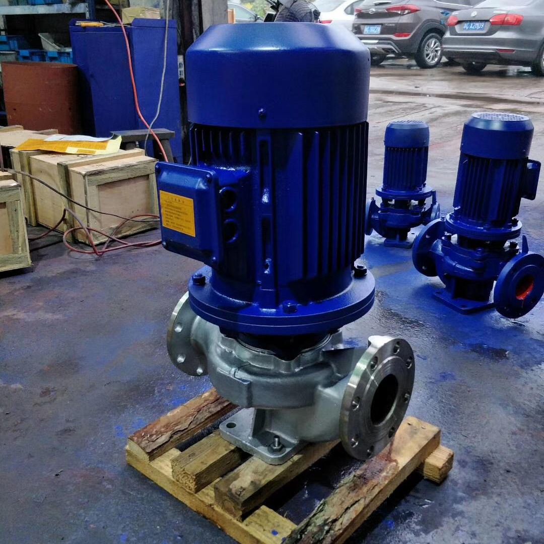 蓝升泵业ISG立式管道离心泵 单级单吸立式离心泵 不锈钢管道离心泵 ISG32-160立式离心泵