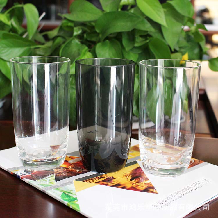 东莞冷饮l塑料杯定制420ml透明亚克力塑胶果汁杯AS餐厅用品杯示例图13
