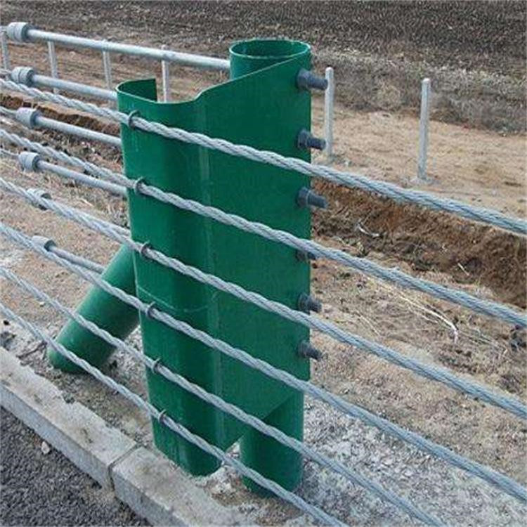 长春缆索护栏 六索缆索护栏 缆索绳护栏 缆索栏杆生产