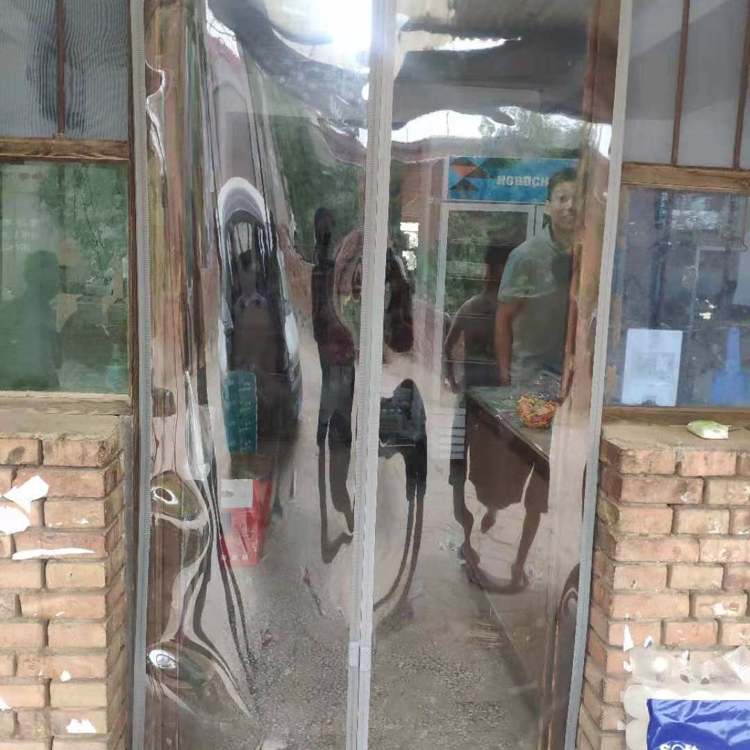 上海磁吸门帘透明防蝇磁吸PVC门帘隔断帘生产厂家图片