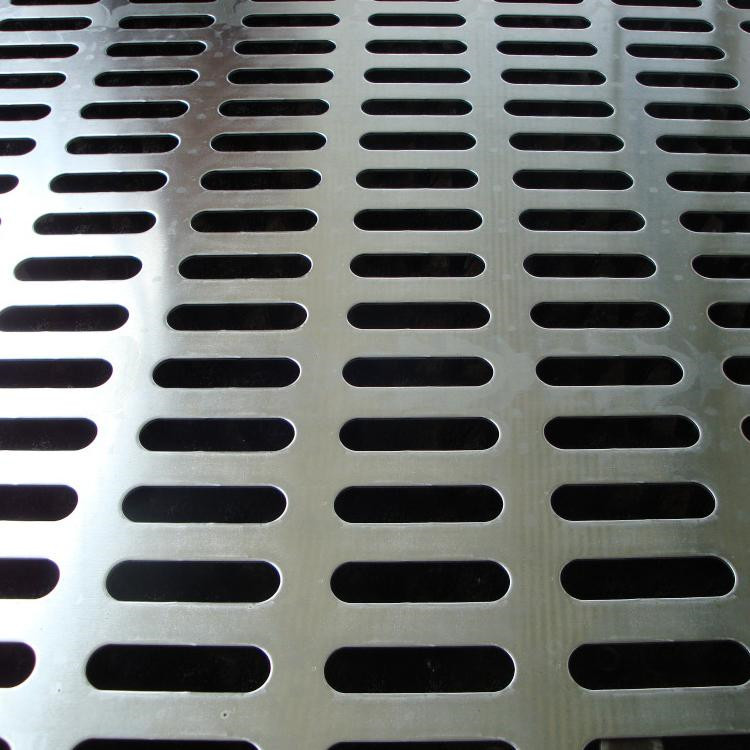 长圆孔厂家定制  食品厂镀锌板筛网  北海市条形孔板示例图6