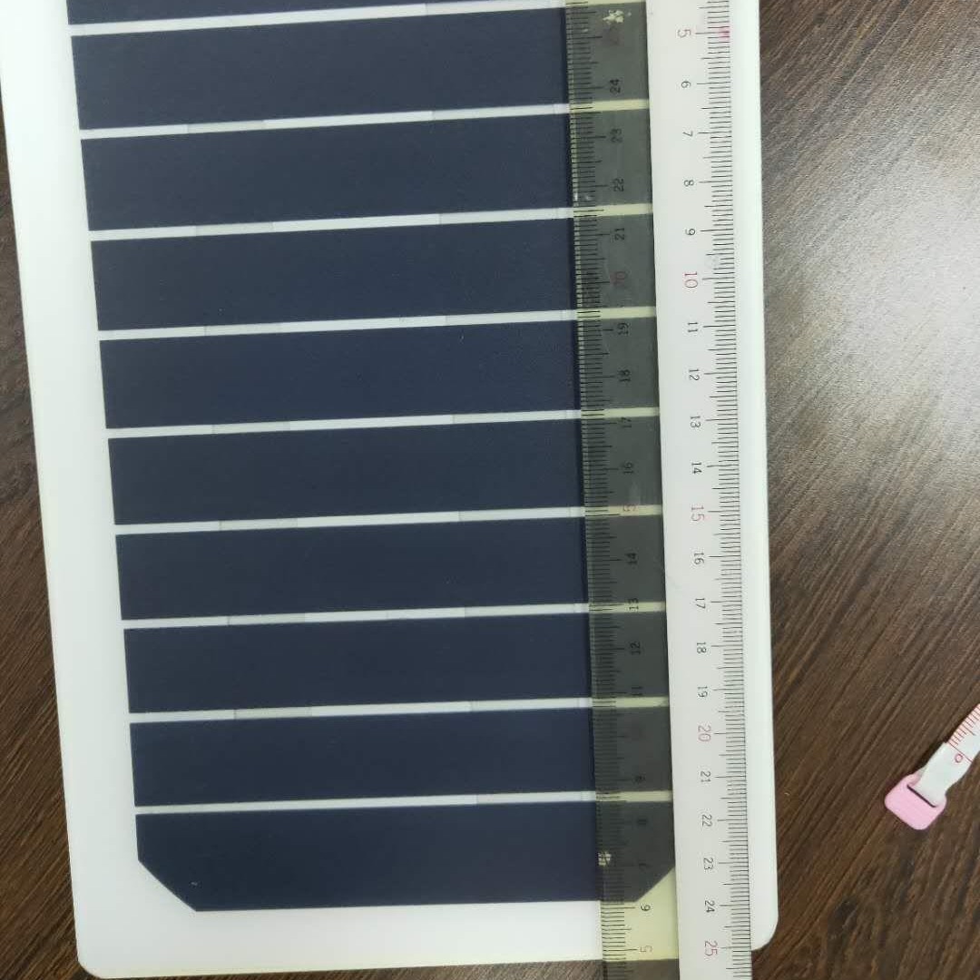 厂家直销sunpower 率高转化率太阳能电池板层压软性板柔性板 5W
