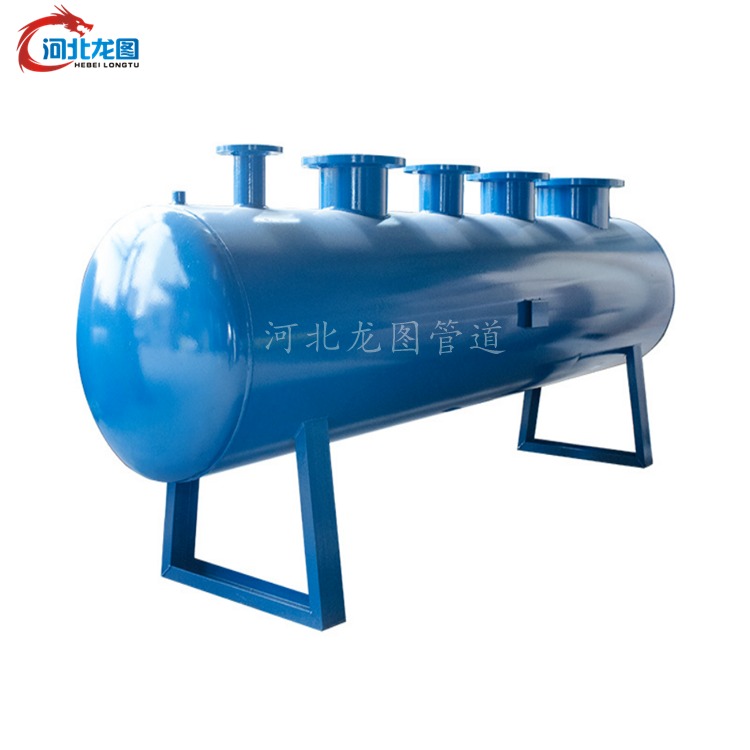天津DN400分集水器 压力容器蒸汽分汽缸 龙图牌锅炉集水器厂家图片