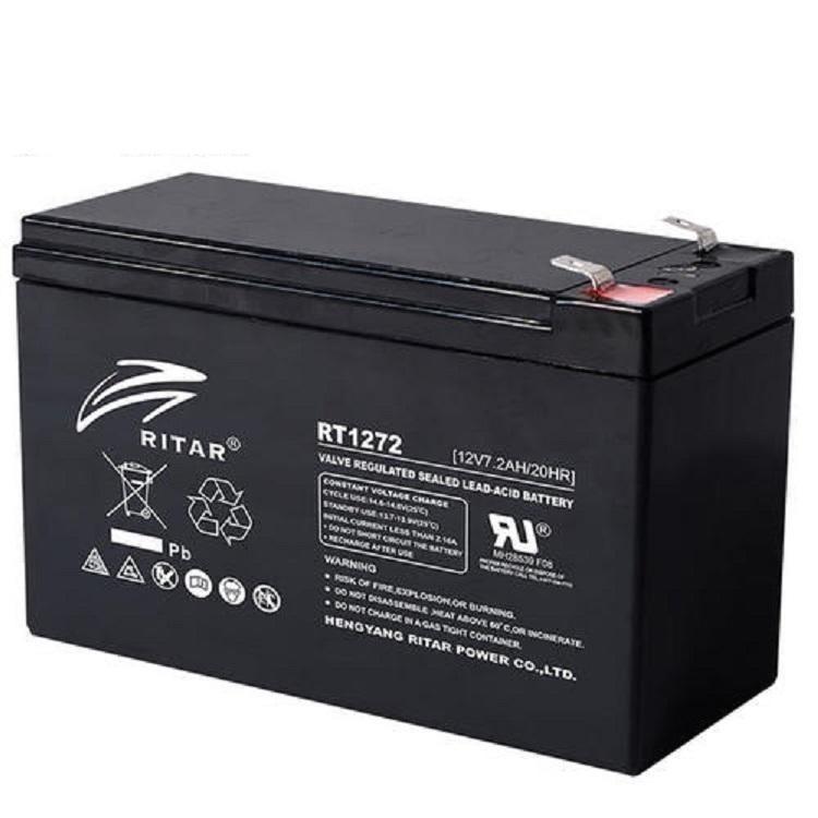 瑞达蓄电池RT1272 RITAR铅酸电池12V7.2AH 后备电源 电梯 ups应急电源电池 厂家报价
