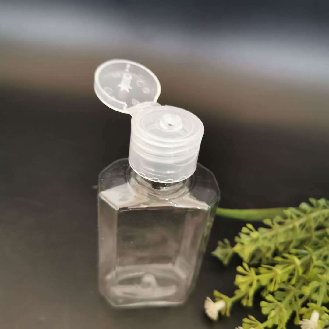 博傲塑料 批量加工60ml八角瓶材质pet 塑料瓶子  透明易拉罐罐子 花茶罐子
