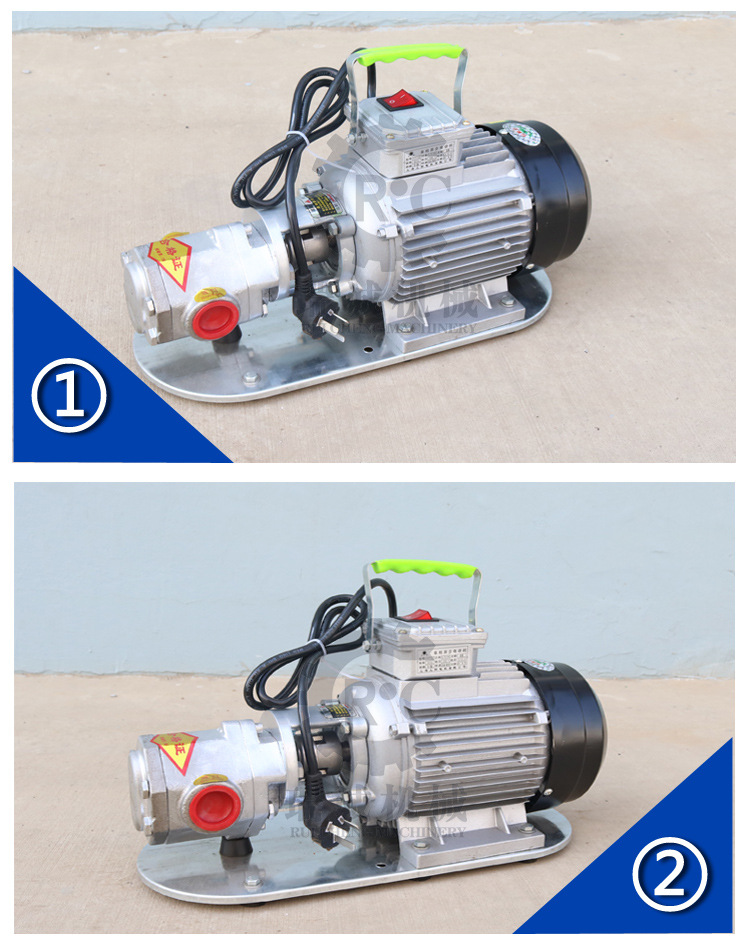 供应 不锈钢WCB75便携式电动小型齿轮油泵 304材质WCB手提齿轮泵示例图6