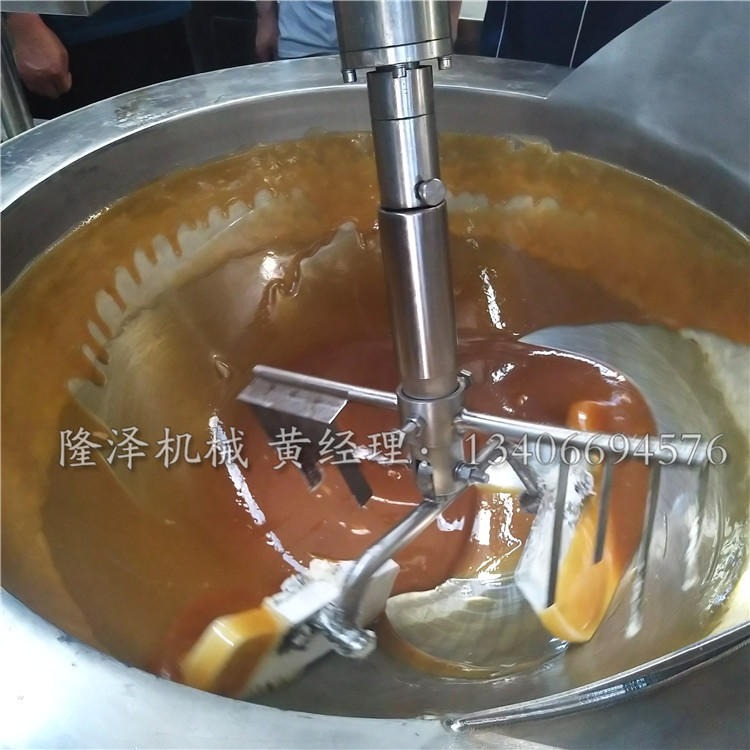 山东隆泽厂家直销牛扎糖熬糖机器 大型花生酥炒糖机 电磁加热炒糖豆机器图片