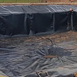 Waster  Mud Pits 1.20 mm HDPE smooth  geomembrane