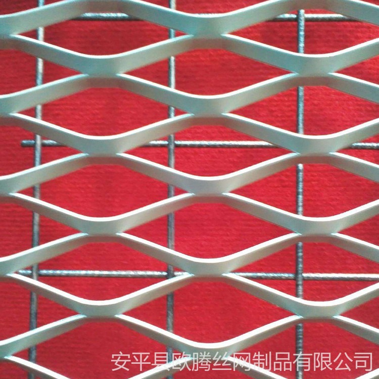 欧腾 外墙装饰铝板网 抚顺菱形孔拉伸铝板网  铝合金幕墙装饰网孔板 圆孔洞洞板