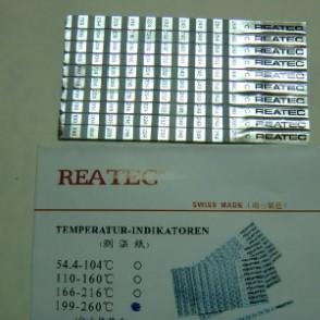 热工测温纸 瑞士REATEC 瑞泰克进口测温片166--216度 铝质测温片