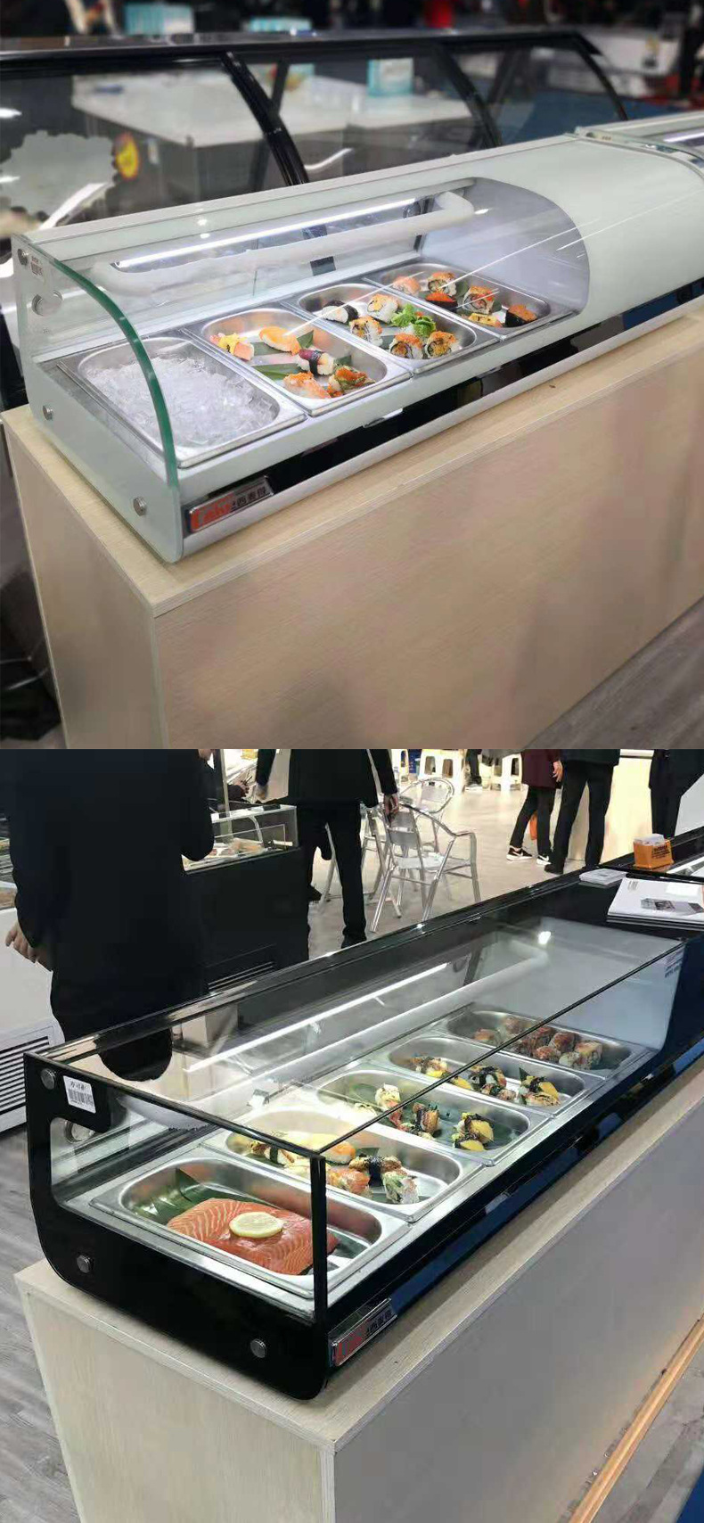 西麦得寿司柜刺身展示柜三文鱼金鱼日料冷藏柜台式保鲜柜示例图2