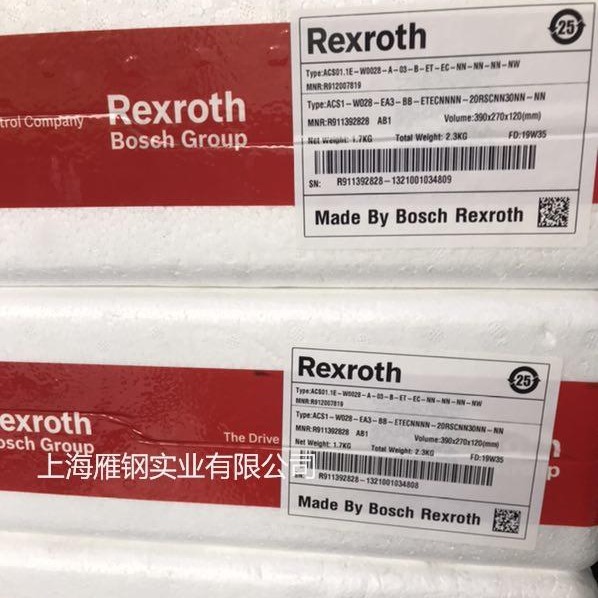 REXROTH力士乐 伺服产品R911392828德国原装进口供应！电控，伺服，丝杆，模组力士乐代理供应