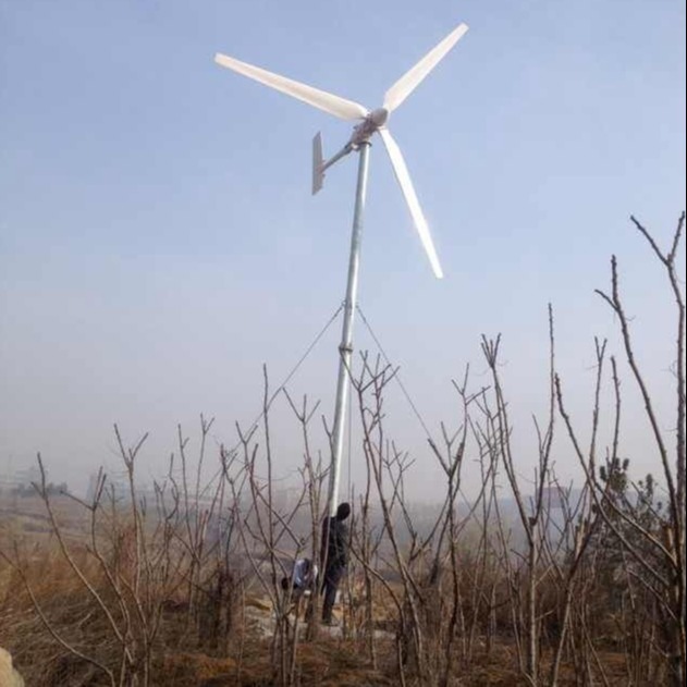 新疆2千瓦家庭使用风力发电机 2千瓦离网水平轴风力发电机组低转速发电