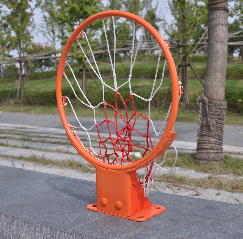 户外标准篮球框 双弹簧实心篮筐篮圈 室外壁挂式式篮框 标准篮筐示例图3