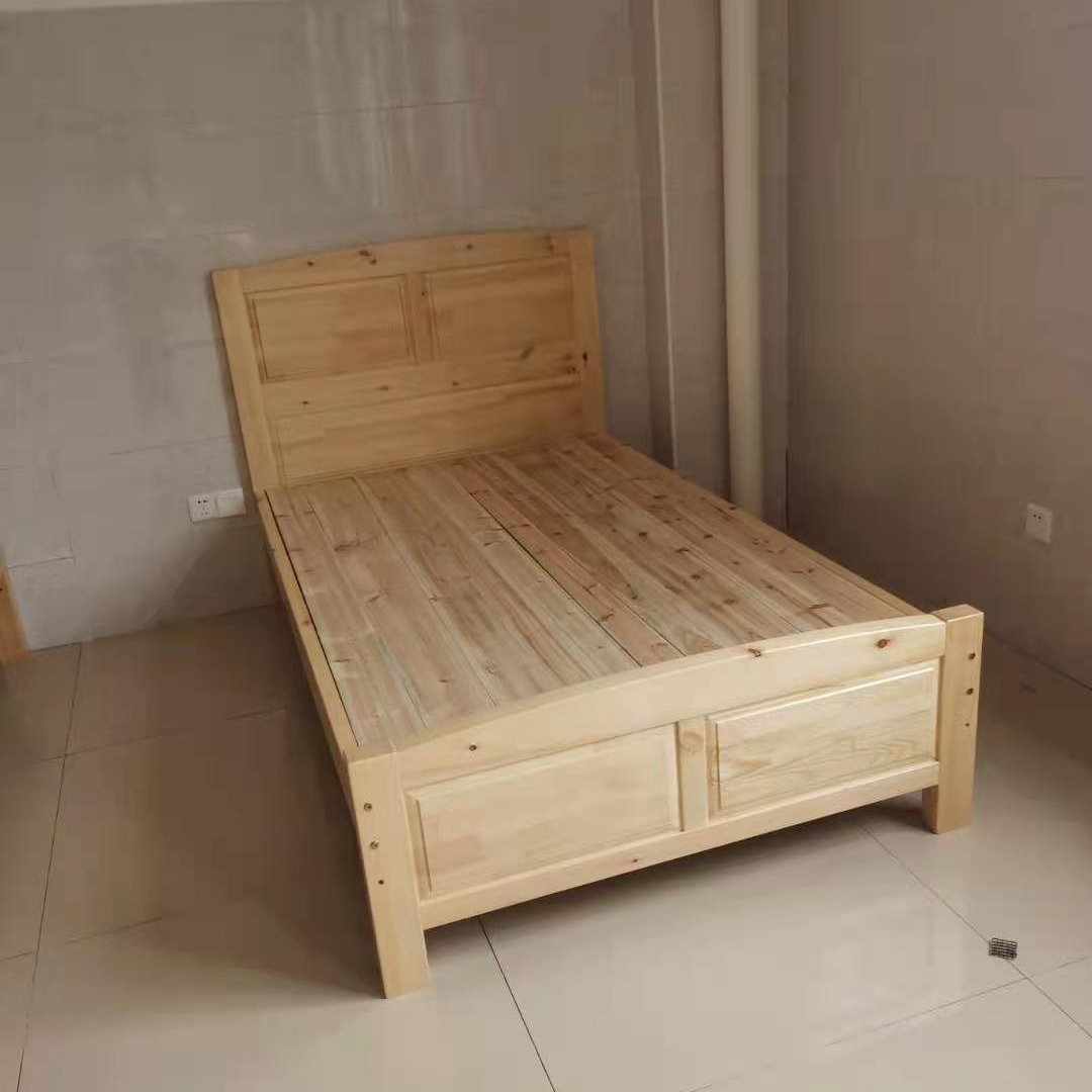 实木床1.8米双人床主卧婚床1.5m成人单人床经济型高箱气压储物床-阿里巴巴