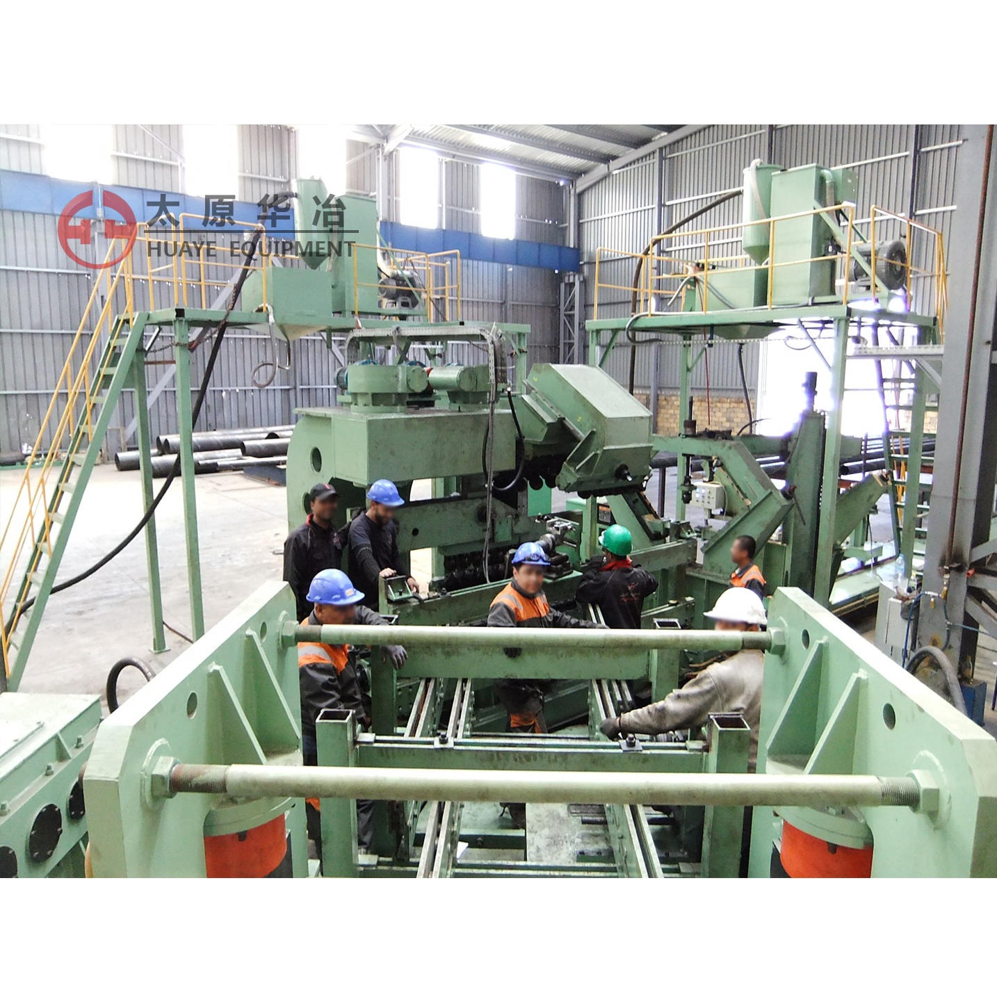 太原华冶 螺旋焊管机组设备 LH1250-820-14 专业生产设计螺旋焊管生产线图片