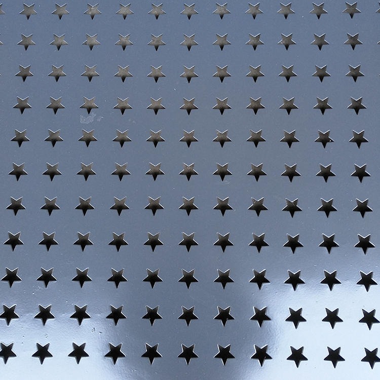 欧腾冲孔网厂定制各种孔型不锈钢冲孔板 多孔板 穿孔板 圆孔 五角星孔 菱形孔 六角孔