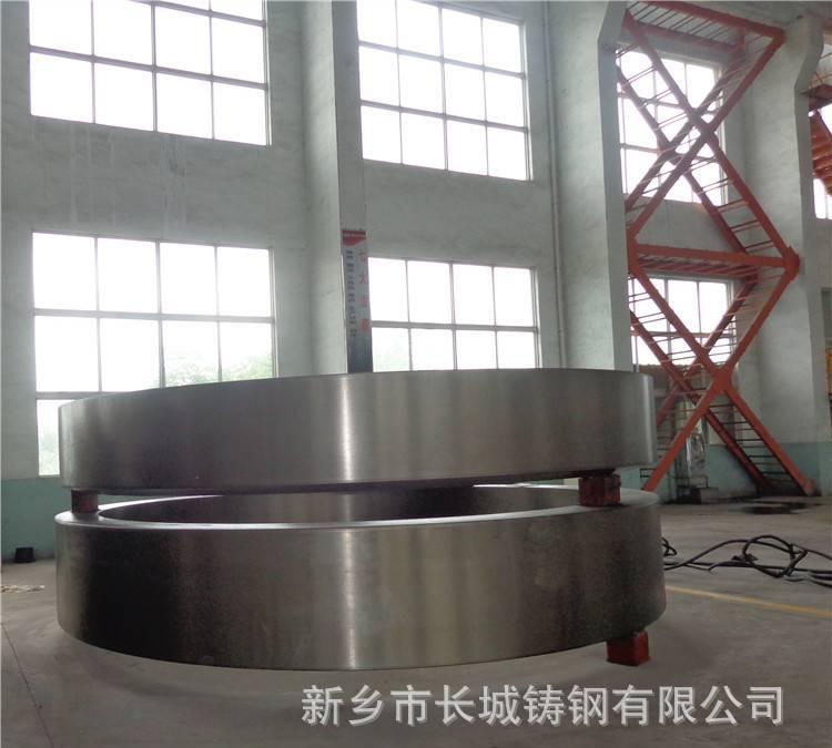 河南铸件厂提供大型铸钢件加工 烘干机铸钢滚圈铸钢件定制加工示例图3