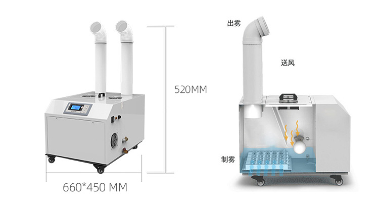 SL-9.0E工业造雾机小型商用加湿机大雾量食品超声波加湿器示例图7