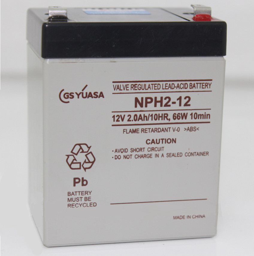 原装YUASA汤浅NPH2-12 12V2.0AH应急电源蓄电池