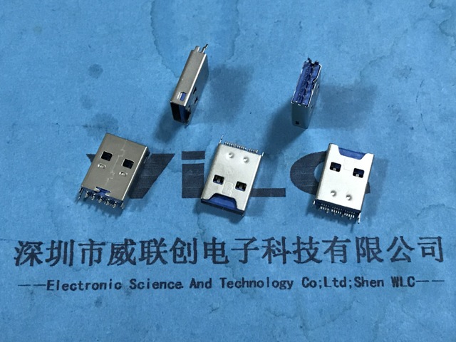 二合一OTG 3.0公头 USBTF卡 一体式 转接头/数据线专用蓝
