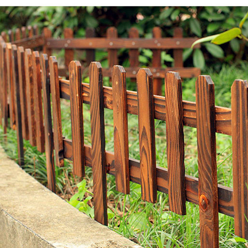 别墅花园木围栏 碳化木栅栏 木制围栏 实体工厂 佳星