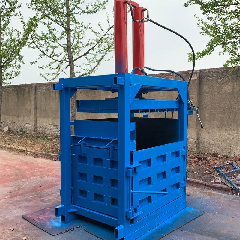 厂家供应铁桶压扁机 80吨海绵液压打包机 小型油漆桶压扁机