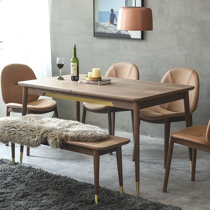 深圳市实木餐桌椅 现代简约餐桌椅组合 北欧实木餐桌 西餐桌椅  现代简约家具定制