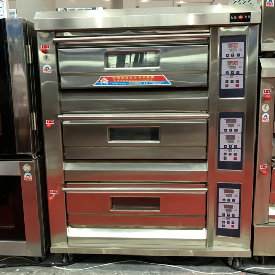 红菱XYF-3HPL-N烤箱 三层九盘豪华型电脑版电烤炉 电热面包烤箱 价格