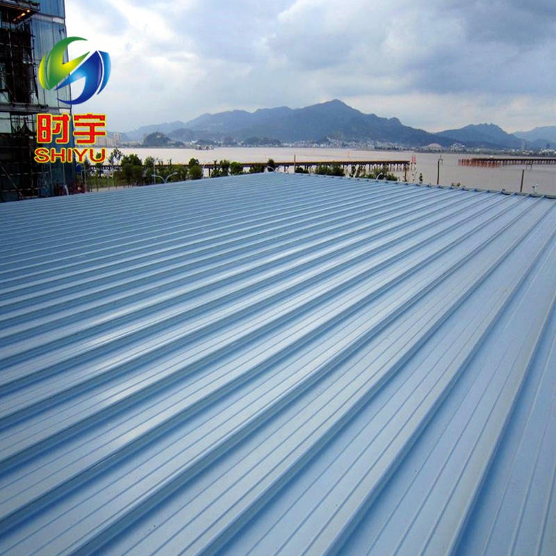 时宇 铝镁锰屋面板 机器现场加工45-470型 直立锁边铝镁锰屋面板