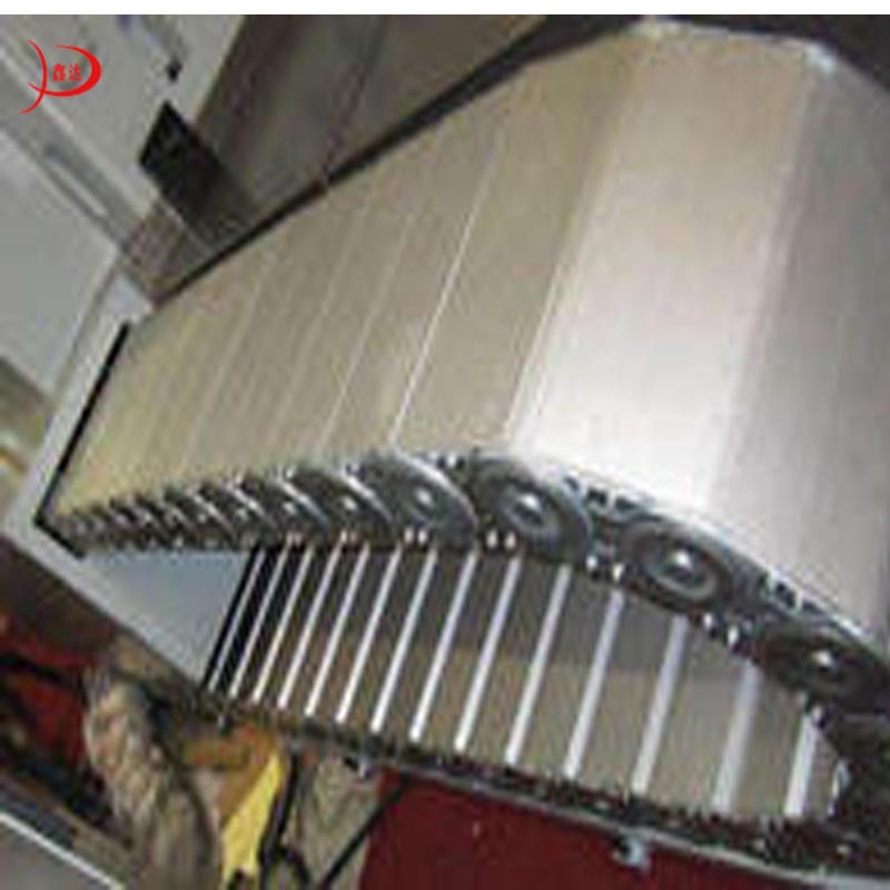 机床专用穿线钢铝拖链  双向弯曲钢铝拖链 桥式钢制拖链生产厂家