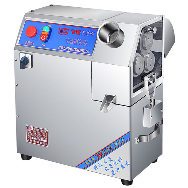 百成YZ豪华型甘蔗榨汁机 立式不锈钢甘蔗榨汁机 商用电动榨果汁机