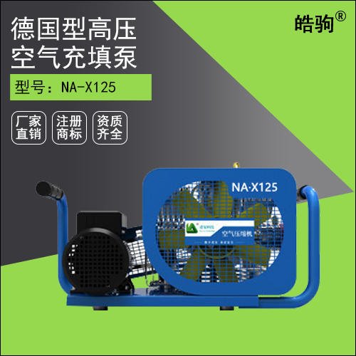 上海皓驹 BW125P智能型高压充气泵 潜水消防正压式气瓶充气泵 空气呼吸器气泵打气机 高压充气泵