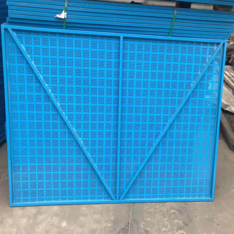 钢制密目网 中建蓝外架网片 外墙爬架钢板防护网 亚奇尺寸定制