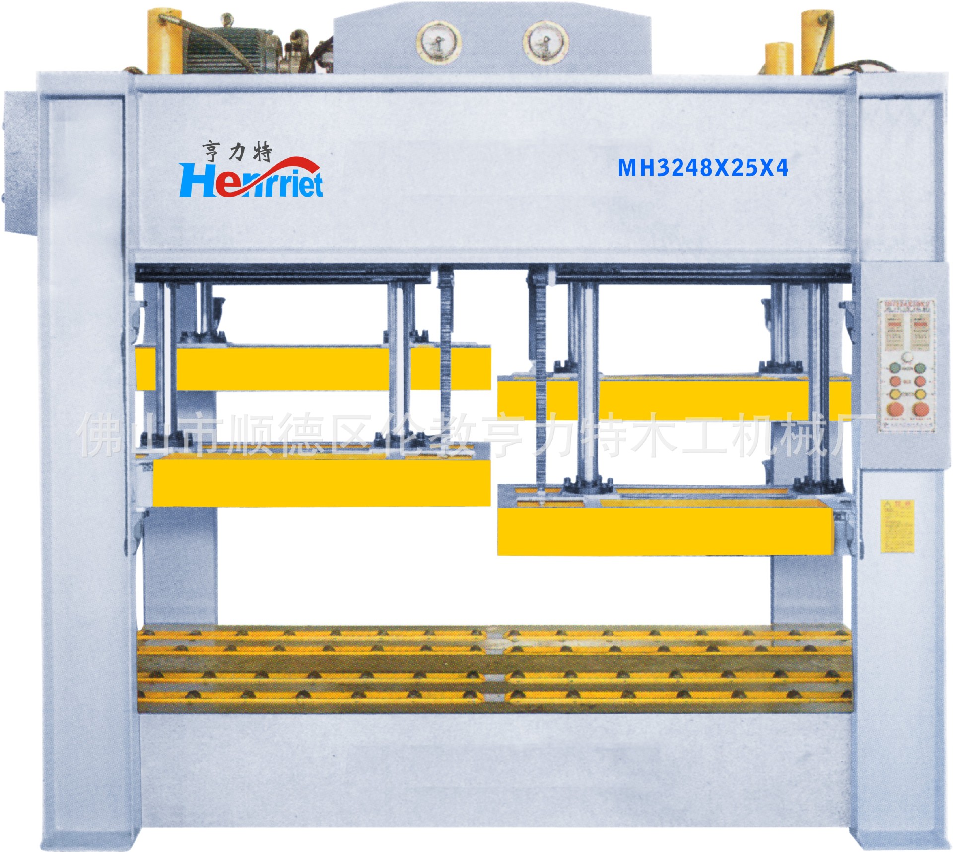亨力特厂家批发 60吨四台面木工冷压机 2.5米木工冷压机,1.25米台面木工冷压机