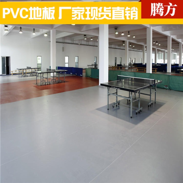pvc塑胶地板 乒乓球馆运动场所pvc塑胶地板 腾方厂家直发 抗压耐用图片