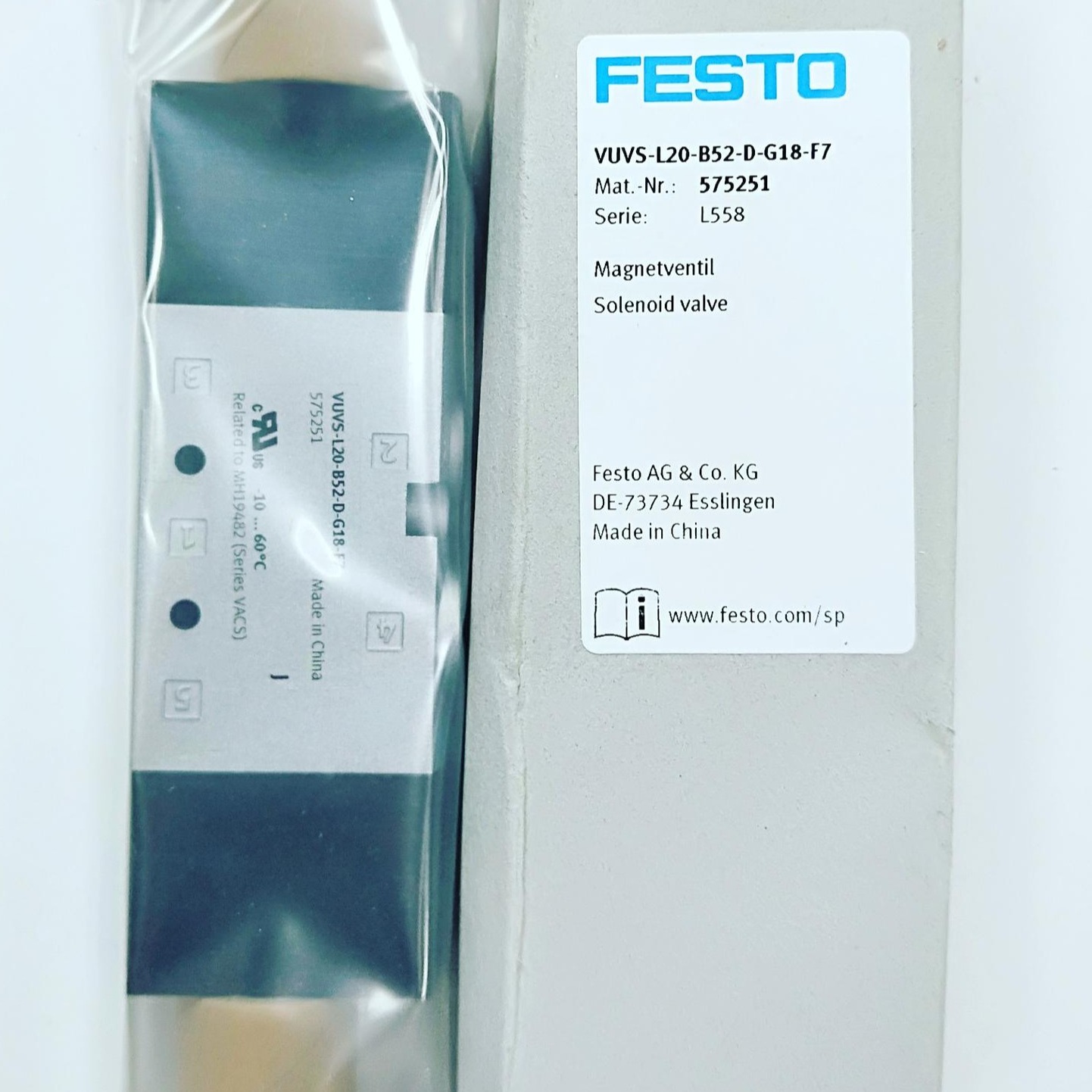 德国FESTO/费斯托VUVG-LK14-M52-AT-Q6-1R8L-S电磁阀特价