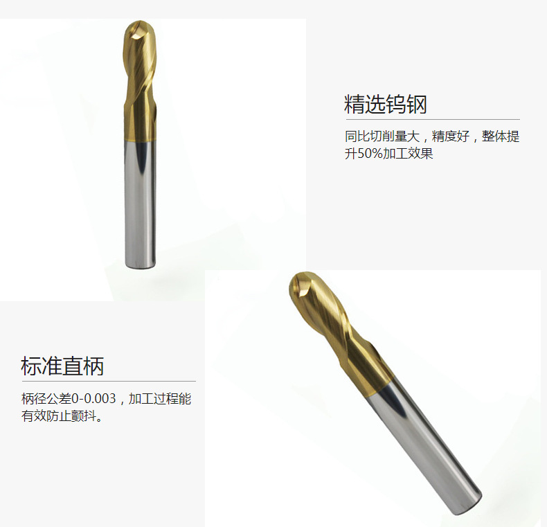 厂家直销 硬质合金铣刀60度24刃圆鼻硬质螺旋数控钨钢铣刀具002示例图25