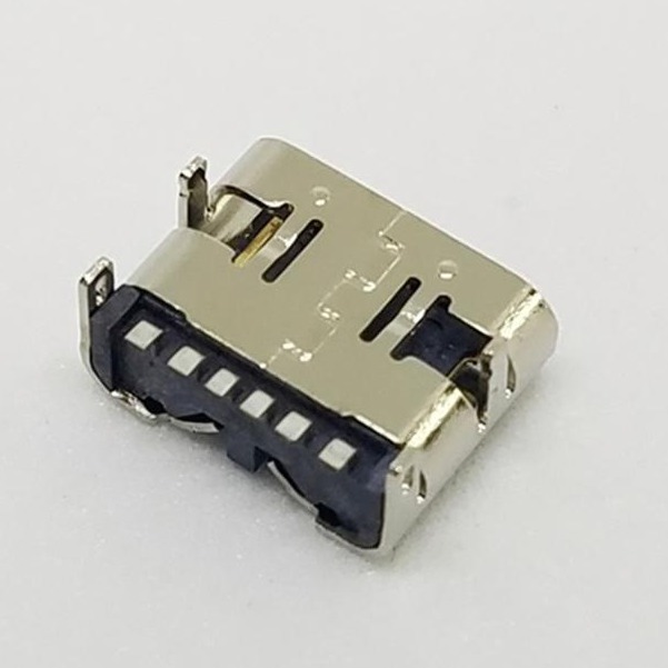 简易带弹USB type C 3.1母座  快充6PIN 双面插图片