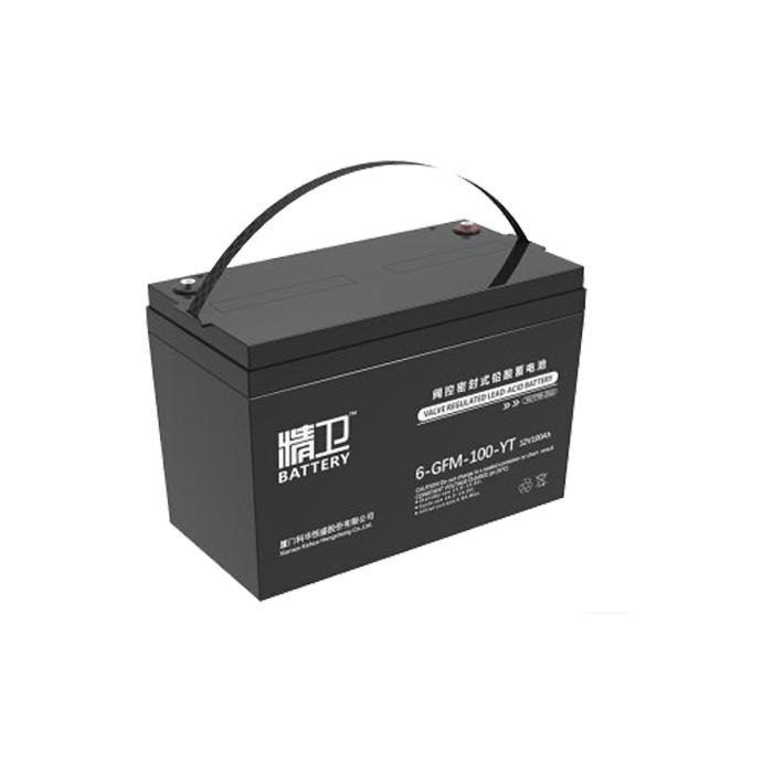 科华蓄电池6-GFM-100-YT科华精卫电池12V 100AH 科华UPS不间断电源用铅酸蓄电池