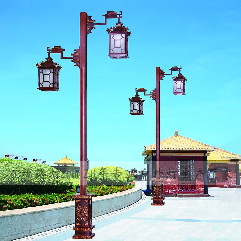 西安古城中式庭院灯 中式庭院灯厂家 百福照明庭院灯定制