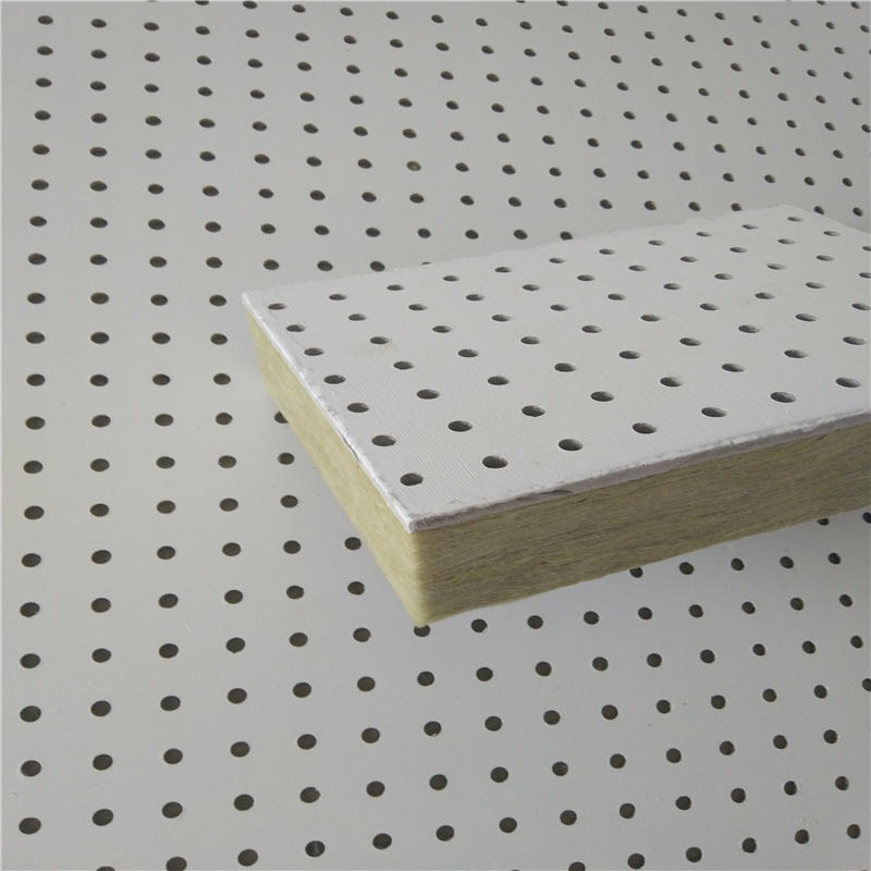 屹晟建材硅酸钙板吊顶 穿孔吸音板 岩棉复合硅酸钙板 25mm穿孔吸音板