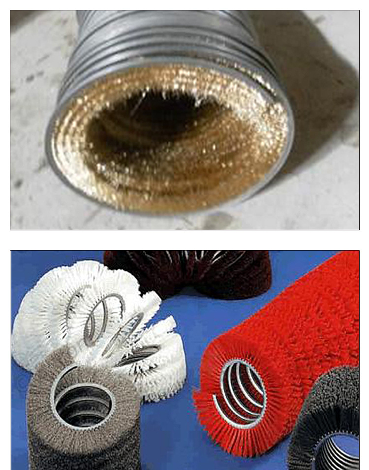 内绕钢丝弹簧毛刷 异型工业刷 缠绕毛刷 不锈钢缠绕弹簧毛刷示例图7
